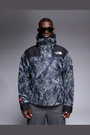 The North Face Seven Summits Mountain Mono jacket in grey mountain print