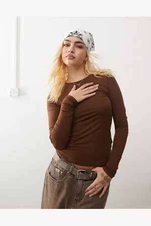 Weekday Slim fit long sleeve t-shirt in