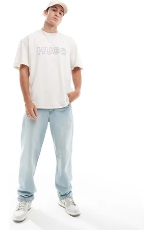 Hugo Blue Nitlogo oversized t-shirt in