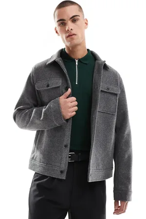 Threadbare Shacket in charcoal