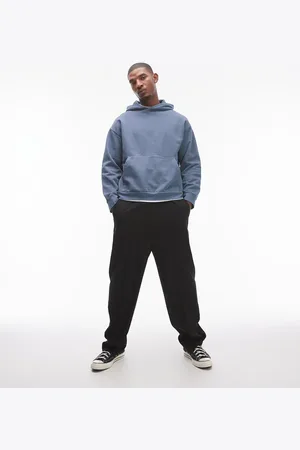 Topman Oversized fit hoodie in washed