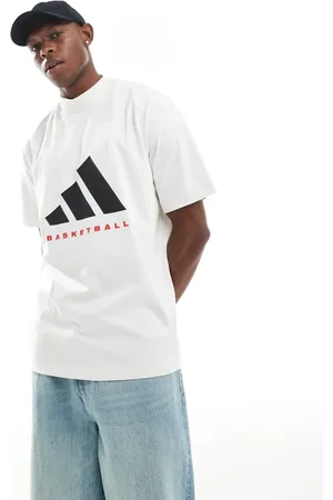 adidas Adidas Basketball short sleeve tee in , black & red