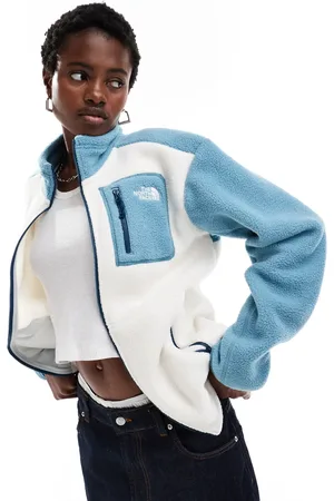 The North Face Yumiori full zip colourblock fleece in off