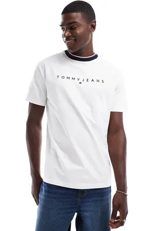 Tommy Hilfiger Linear logo ringer t-shirt in