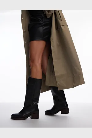 Bronx Kyley knee boots in vintage leather