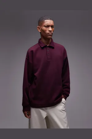 Topman long sleeve polo top