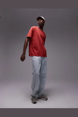 Topman Oversized fit washed t-shirt with seam detail in washed