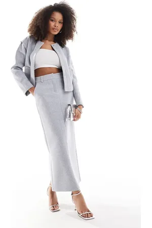 Pretty Lavish Tailored maxi skirt in