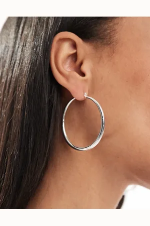 ASOS Plated earrings with graduated skinny hoop detail