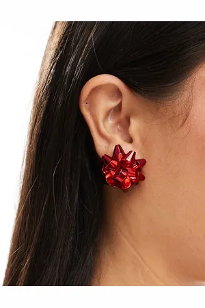 ASOS Christmas stud earring with bow design in