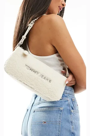Tommy Hilfiger Essential sherpa shoulder bag in off