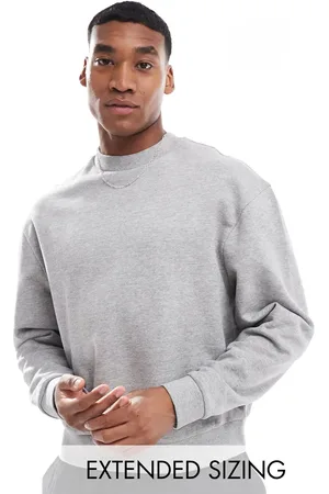 ASOS Essential boxy oversized sweatshirt in marl