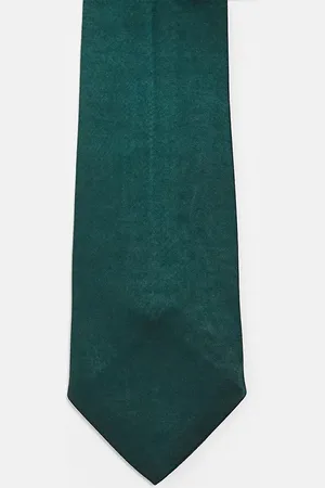 Six Stories Satin tie in emerald