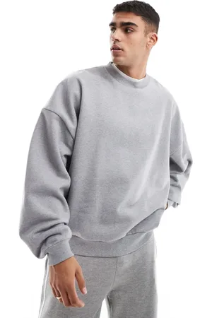 ASOS Premium heavyweight extreme oversized sweatshirt 400gsm in marl