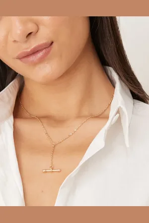 DesignB London T-bar necklace in
