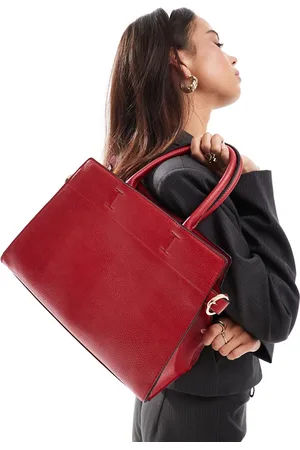 ASOS Double buckle side detail tote bag in