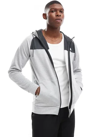 The North Face Training Reaxion full zip logo hoodie in