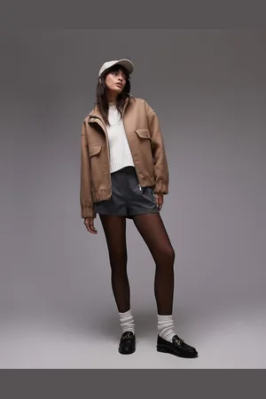 SELECTED Femme Bomber jacket with pockets in camel