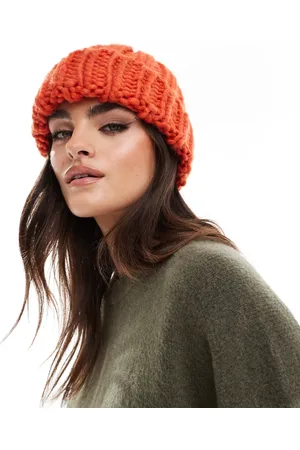 Pieces® Chunky knit beanie hat in