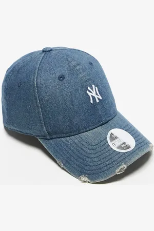 New Era New York Yankees 9twenty cap distressed mini logo in dark denim