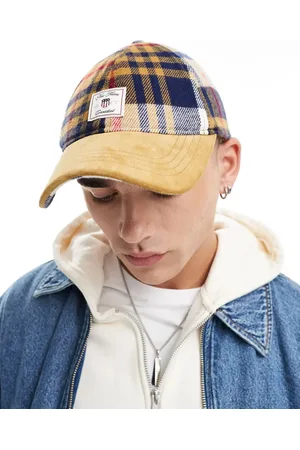 GANT Checkd cap with logo in beige