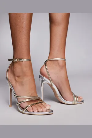 Simmi London Simmi London Henni Strapped heeled sandal in Silver and
