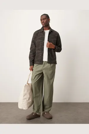 New Look Camo shacket in dark