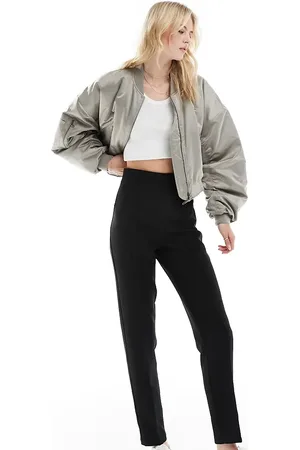 ASOS ASOS DESIGN Tall tailored high waist seam detail tapered leg rousers in