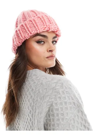 Pieces® Chunky knit beanie hat in