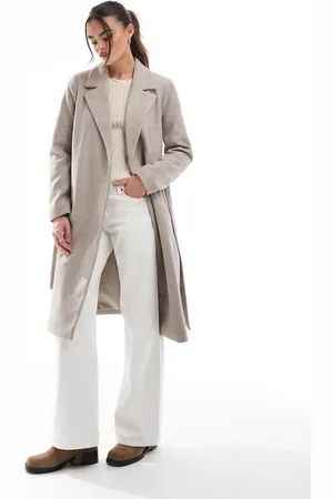 ONLY Wrapped formal coat in beige