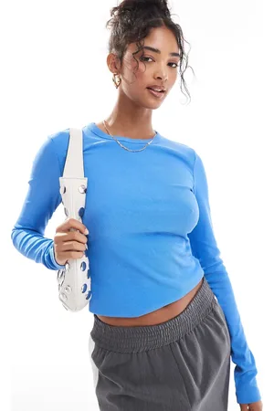 & OTHER STORIES Ribbed long sleeve top in