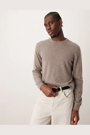 MANGO Cashmere round neck jumper in