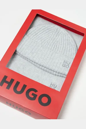 HUGO BOSS Sarmi scarf and beanie set in