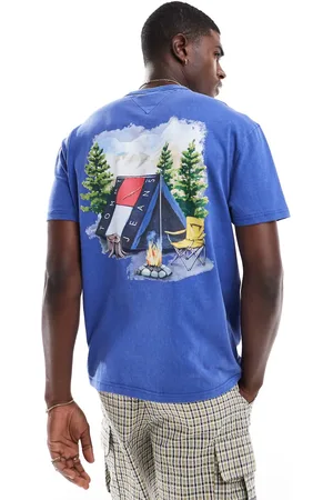 Tommy Hilfiger Camping graphic back print t-shirt in