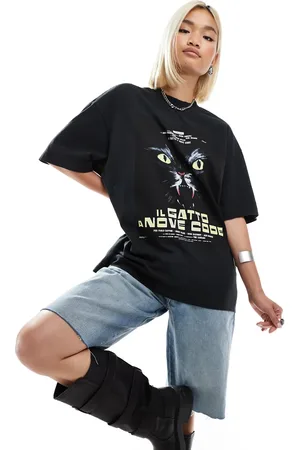 HUGO BOSS Dargex oversized t-shirt in with poster print