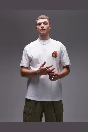 Topman Oversized fit t-shirt with badges in