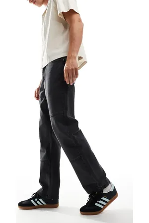 Native Youth Relaxed straight leg jeans in acid wash
