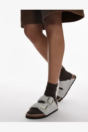 Birkenstock Arizona shearling sandals in suede
