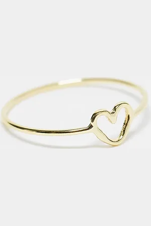 Kingsley Ryan Cut out heart ring in plated