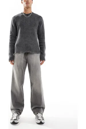Weekday Galaxy baggy fit straight leg jeans in canyon wash