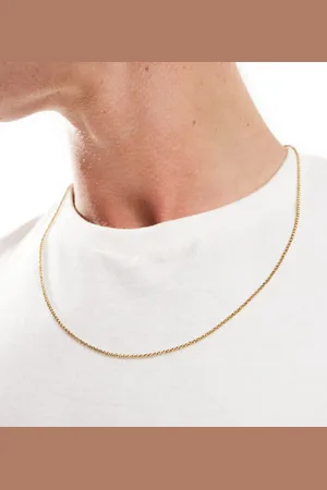 LOST SOULS 2mm thin rolo chain necklace in 18k plated