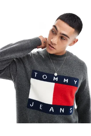 Tommy Hilfiger Large flag logo jumper in melange