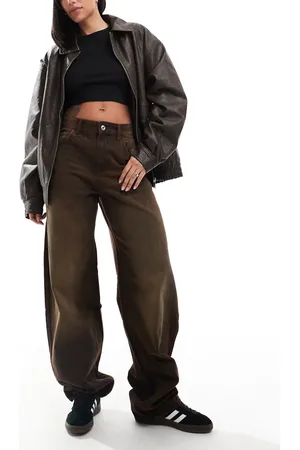 Bershka Ultra wide leg jeans in