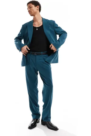 Viggo Lavoir oversized suit trousers in petrol