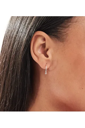 Kingsley Ryan 16mm ball hoop earrings in sterling