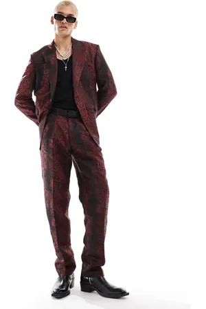 Twisted Tailor Oversized suit trousers in and black print co-ord