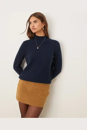 MANGO High neck cashmere jumper in