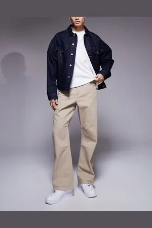 Good For Nothing Jeans with raw hem in taupe