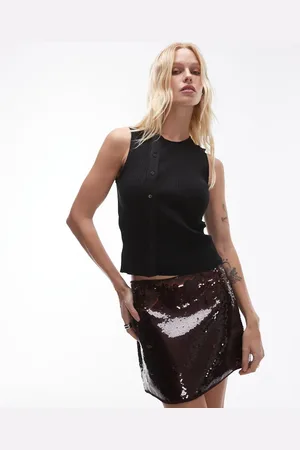 MANGO Button down jersey waistcoat in