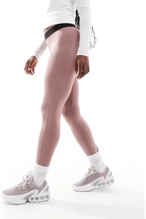 Columbia Midweight stretch ski baselayer leggings in fig pink
